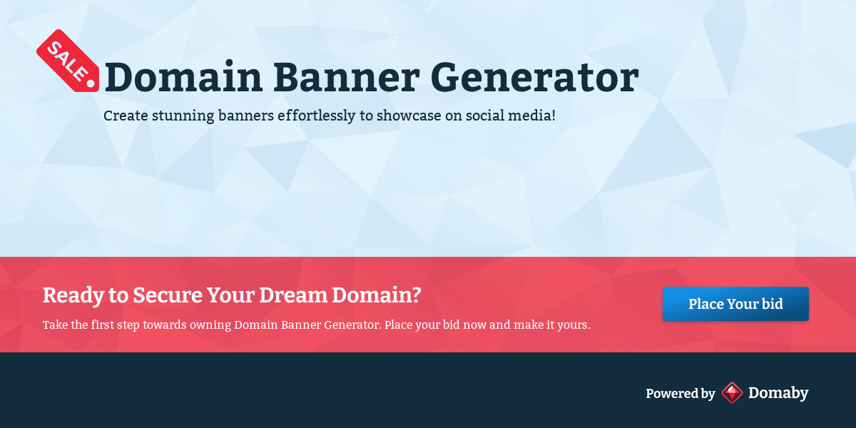 Try the Domain Banner Generator!